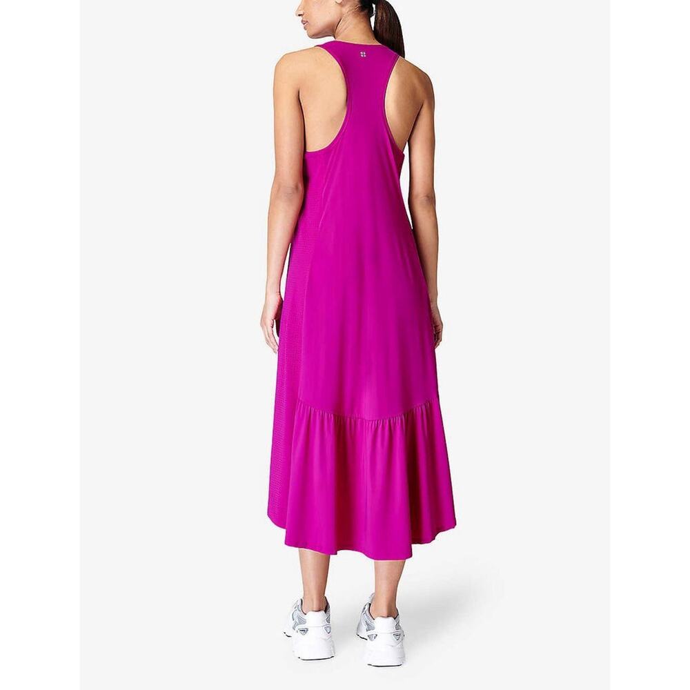 Sweaty Betty Explorer Ace Midi Dress Racerback Purple Pink Athletic Medium - Picture 14 of 15